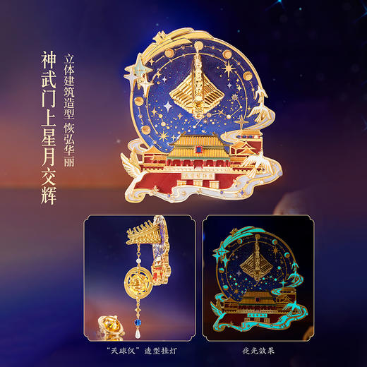 【故宫冰箱贴】灯彩紫禁城宫灯冰箱贴发光博物馆文创新年伴手礼纪念品 商品图2