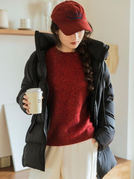 落日星河 重磅100%山羊绒圆领套头金银丝羊绒衫FCF3CST126 商品图13