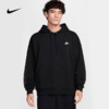 耐克男子上衣法式毛圈套头连帽衫冬季黑色卫衣宽松HJ1817-010 商品缩略图0