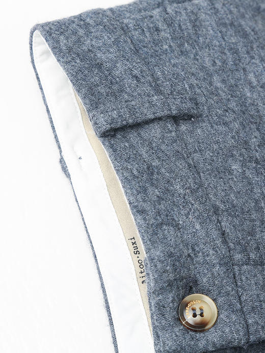 灰调羊毛混纺阔腿裤，高腰显瘦 + 垂坠质感 + 利落剪裁，解锁冬日通勤与日常的慵懒气质与保暖刚需 商品图2