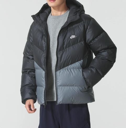 NIKE耐克羽绒服男2025冬新款宽松保暖拒水连帽夹克外套HQ7791-061 商品图1