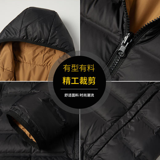 LUCKY DEER幸运鹿情侣款轻薄双面穿保暖羽绒服 商品图8