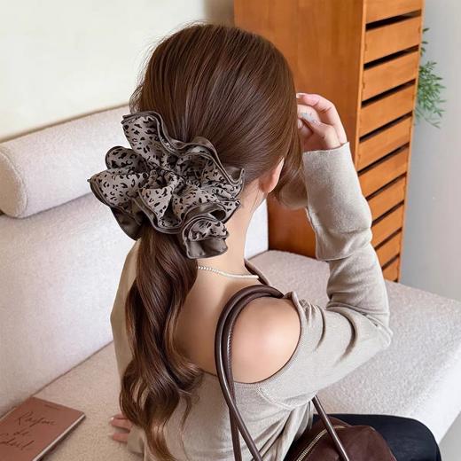 D111338豹纹发饰豹富发箍+发夹+发圈三件套 商品图3