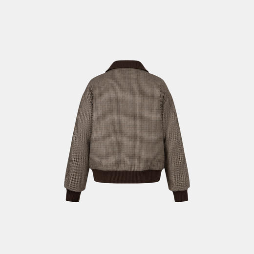 HERLIAN 2025年冬季新品 格纹撞色拼接蝴蝶结装饰短外套女 商品图1