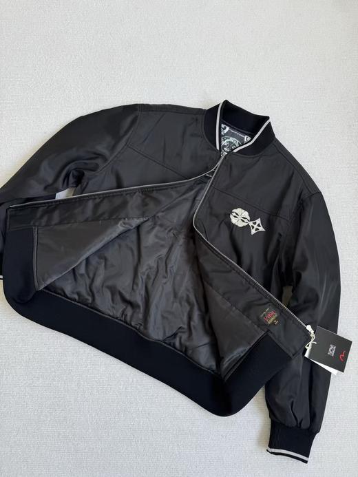 D111370秋冬季新品男士仙鹤嵌条大M棒球服通勤夹克外套棉服 商品图0