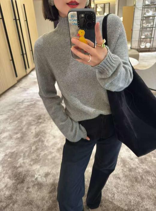 高阶极简The Row100%山羊绒半高领毛衣官价1w左右 商品图1