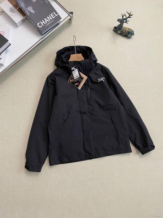 D111325帽子可拆卸户外防风防水登山服情侣两件套冲锋衣外套 商品图6