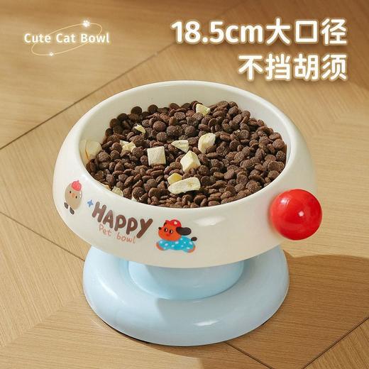 猫咪冰淇淋加高护颈碗 不锈钢碗可拆卸 大口径宠物食具食盆狗碗批发 商品图2