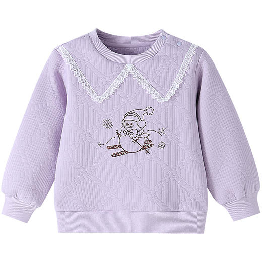 【实体店同款】女童圆领长袖卫衣冬季新款安奈儿童装XG541087 商品图6