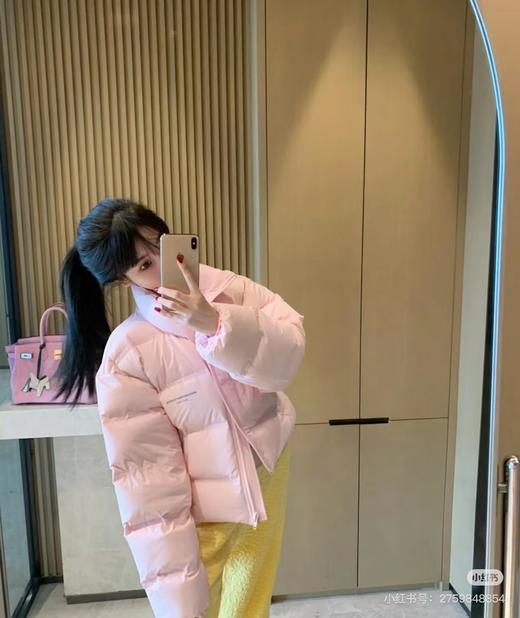 D111349可盐可甜纯色胸前小字母标志短款面包羽绒服 商品图14