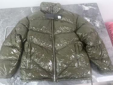 瑕疵Armani Exchange/AX 男士亮面绗缝logo印花全拉链立领保暖羽绒服