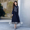 【年货节】熙世界学院风格纹拼接假两件连衣裙女秋冬气质收腰梨形伯克利裙子 商品缩略图3