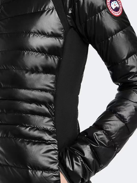 CANADA GOOSE加拿大鹅 HyBridge® Lite女士徽标连帽修身鹅绒羽绒服。 浅色。黑色。自己备注 商品图4