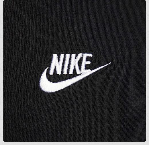 NIKE耐克女子薄绒圆领卫衣冬季针织休闲叠搭刺绣运动衫DQ5474-010 商品图3