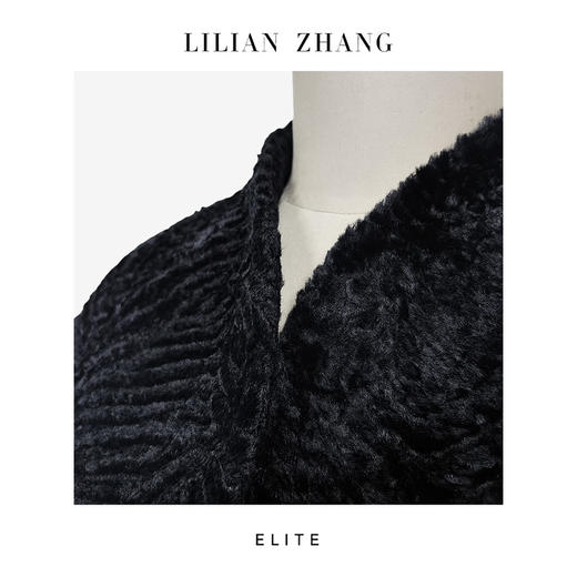 定制—静奢风 —温莎宫韵—鎏金雾语—日本醋酸毛轻pi草大衣 2506010 商品图1