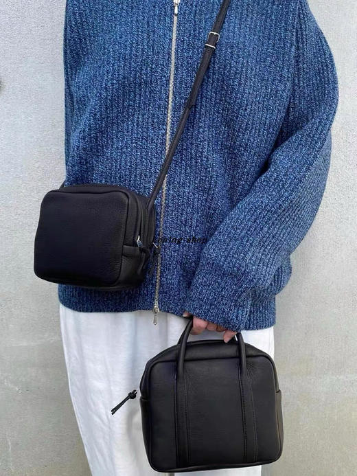 1113-4 日单圆正小众Aeta 软糯鹿皮 短柄小方包 大容量 清冷高级 用的顺手 商品图11