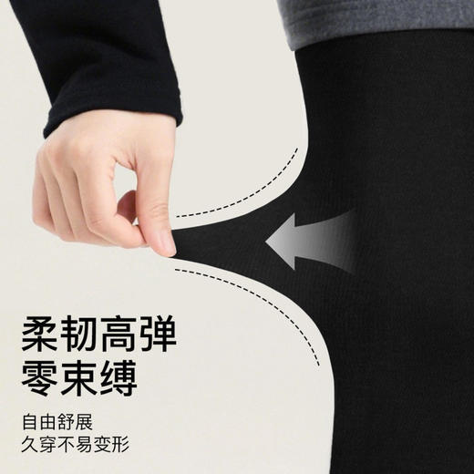 棉华暖月 打底裤袜(VIP)【加绒加厚 保暖显瘦】秋冬光腿神器美腿竖纹保暖打底裤袜女 商品图5