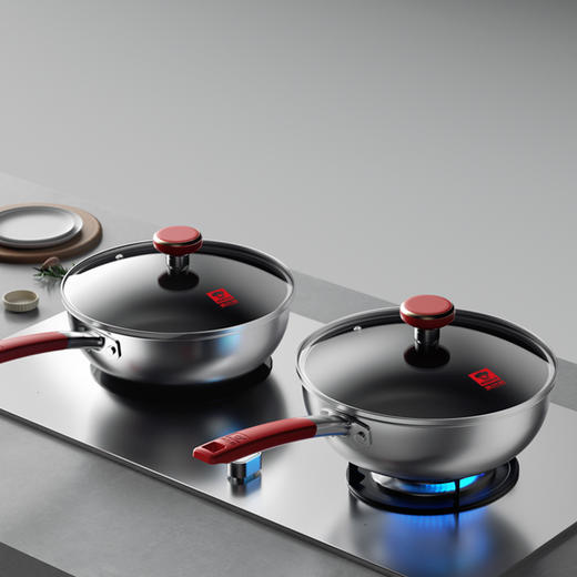 康巴赫有钛仿生不粘炒锅 -套装（带硅胶铲) 商品图5