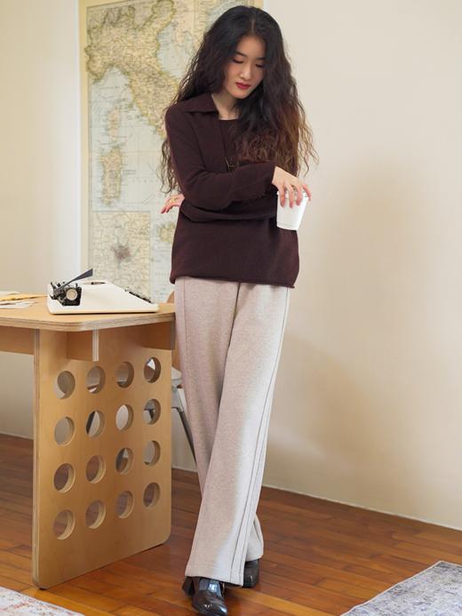 年糕裤 松紧腰直筒休闲裤FCF3PAT133 商品图6