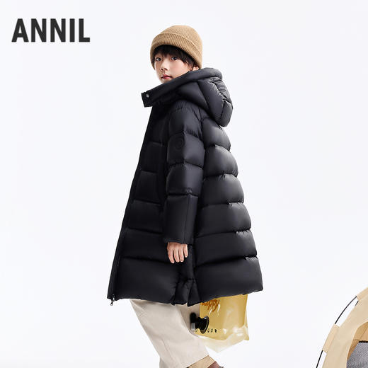 男女童加长款羽绒服冬季新款安奈儿童装EM545609 商品图2