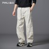 PINLI品立2025冬季新款男士加绒加厚纯色百搭宽松直筒休闲长裤潮GD253117179 商品缩略图2