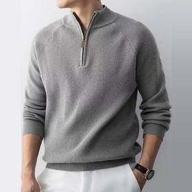 Ra*Lauren同款 SUSX半高领拉链针织衫S0246209（下单3-7天发货）