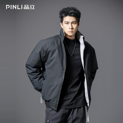 PINLI品立2025冬季新款男士立领短款保暖棉服棉衣外套纯色百搭潮GD253105187 商品图3