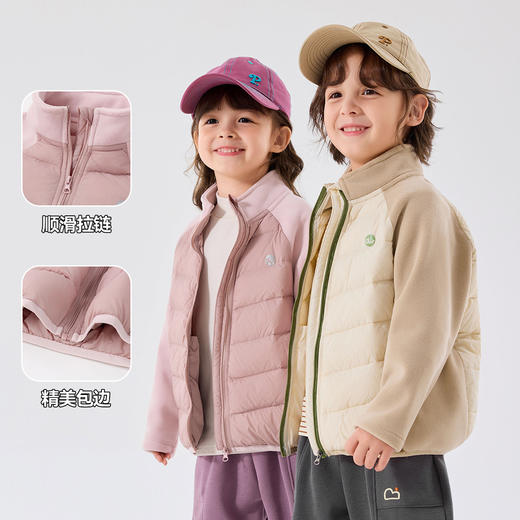 嘟嘟家童装儿童羽绒服冬季儿童奥粒绒拼接上衣冬装男童内胆冬款潮 商品图3