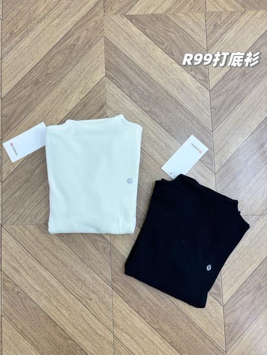 D111376一包2件装！2025冬季新款驼绒+桑蚕丝混纺商务范正肩打底衫 商品图0