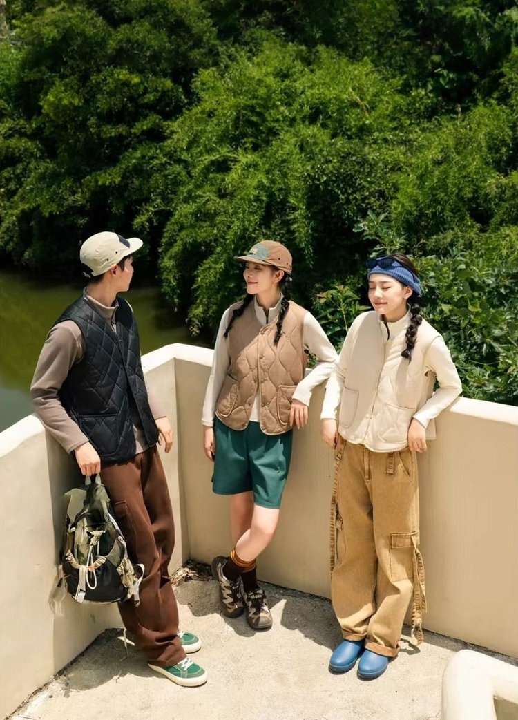 【叠穿法宝 100%羊毛夹层 防风防寒防泼】情侣款轻暖软糯内里羊毛马甲（男士W4079/女款W4078）