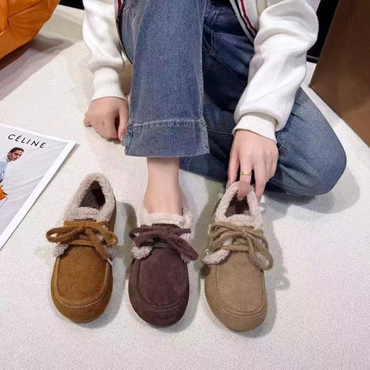 D111307女士轻便百搭舒适秋冬吉荣保暖勃肯鞋豆豆鞋 商品图2