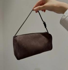 重磅自留！乌木色铅笔包  糖炒栗子麂皮90s笔袋包    Row手提包