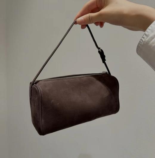 重磅自留！乌木色铅笔包  糖炒栗子麂皮90s笔袋包    Row手提包 商品图0