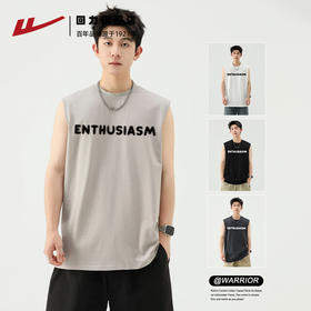 回力背心男款夏季纯棉运动坎肩男士健身外穿宽松大码无袖男t恤潮