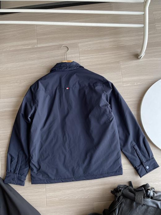 D111373秋冬男防水耐磨衬衫领无绗缝羽绒服外套 商品图8