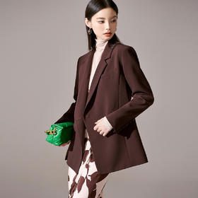 剩S/M/L 【芳外】2025秋冬新品加厚西装外套8T23CX1129