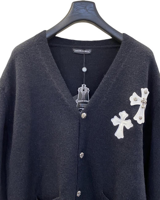 中性款V领针织开衫毛衣he009 商品图2