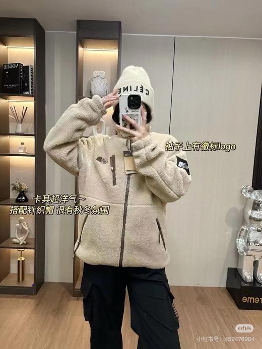 D111369新款上新情侣小标手臂双标抓绒摇粒绒羊羔毛拉链夹克外套 商品图11