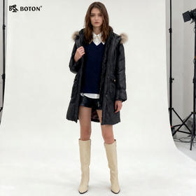 【第2件半价！尾货清仓不退换】波顿女士羽绒长褛LJ636