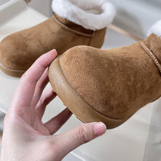 D111310冬季新品加绒加厚东北厚底防滑保暖短靴女 商品图12