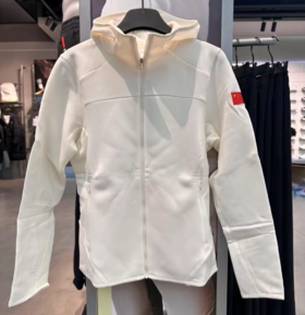 【L断码】安踏冠军女子针织运动上衣P绒科技面料连帽通勤运动外套162410702【库存有限，如无货将做退款，介意慎拍!】