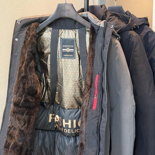 罗蒙·黑金派克服（3-7天发） ， 源自北极的硬核防寒，比羽绒服还暖，还能防雨雪 商品图3