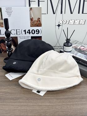 D111360羊羔加厚加绒款渔夫帽加深加宽超显脸小素颜神帽