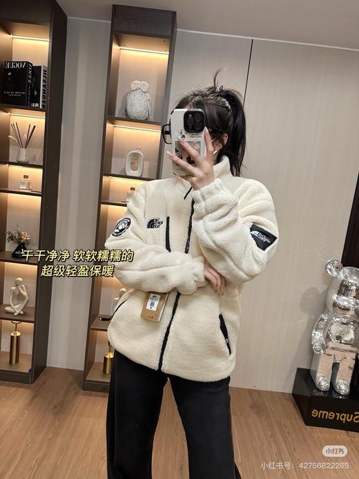 D111369新款上新情侣小标手臂双标抓绒摇粒绒羊羔毛拉链夹克外套 商品图10