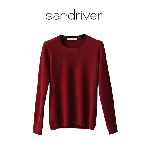 疗愈羊绒| 秋冬 圆领羊绒女套衫  DSF13W008N 商品图7