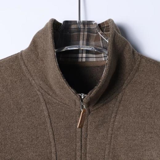 9928SDSA男士秋冬新款痞帅男装潮牌拼接半拉链立领卫衣百搭时尚百搭 商品图2