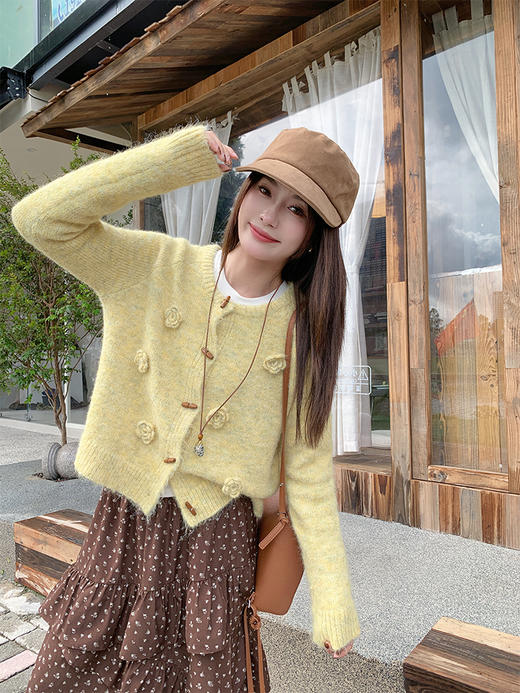 <曾小咸推荐> 现货秒杀！微信超特价！立体花朵针织开衫 日常189.99 立减100 秒杀89.99！！碎花半身裙 秒杀89.99！ 商品图11