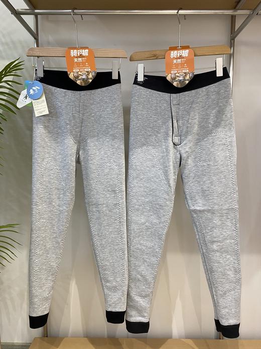 松植屋羊毛双层护膝贴片高腰保暖裤男女款加绒加厚秋裤 商品图4