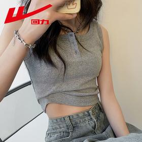 回力纯棉吊带背心女士2025夏季新款遮副乳内搭气质打底无袖小上衣