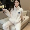 【YW】无忧购“清仓特价”拉链长袖长裤套装法兰绒家居服（截单后3-5天发货) 商品缩略图2